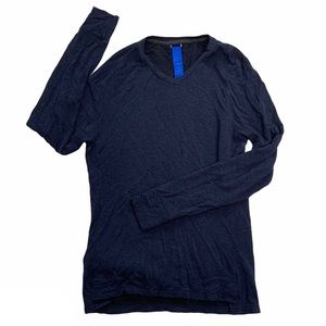 KIT & ACE Men's Heathered Navy Long-Sleeved T-Shirt - Size XS EUC - Breathable